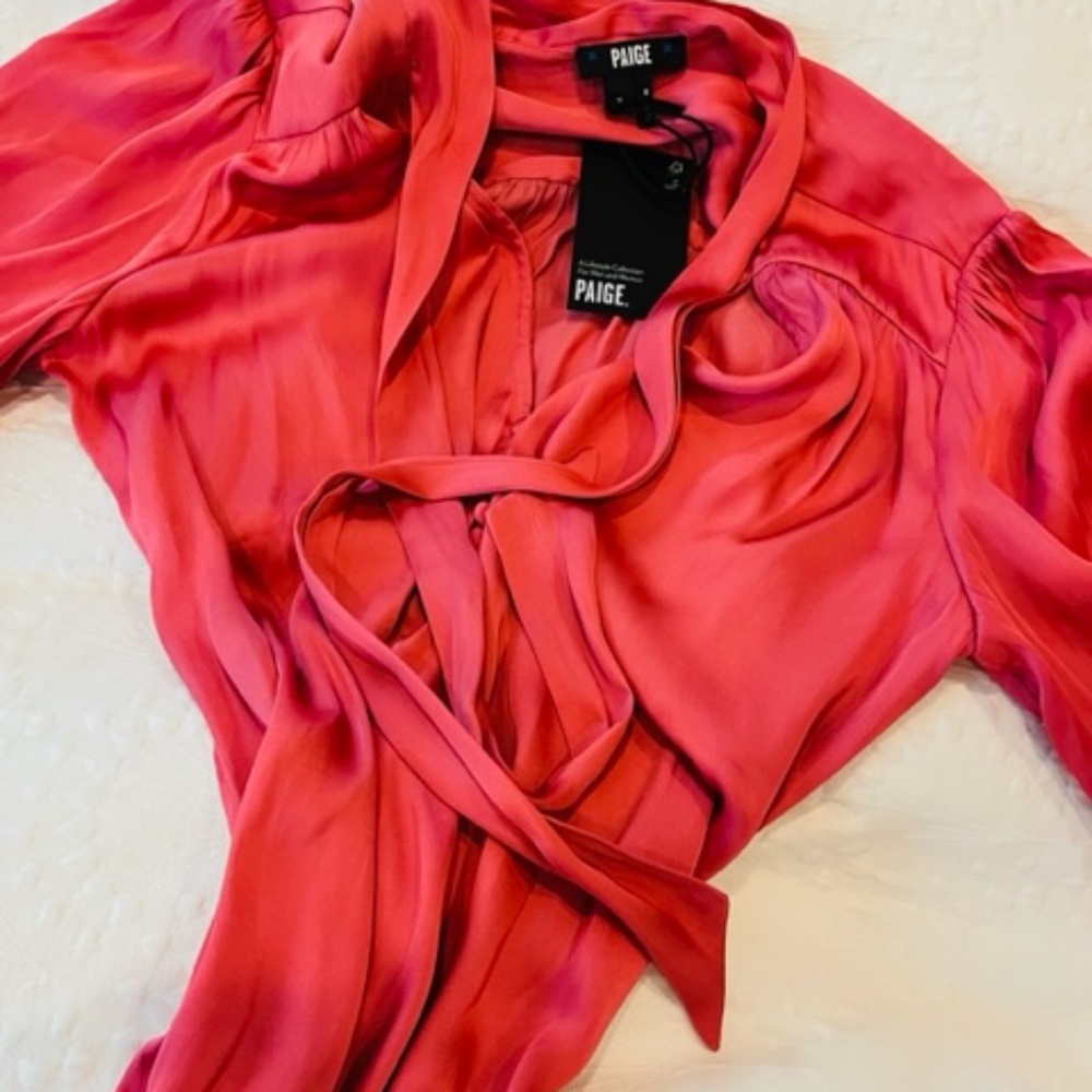 Pink Silk Paige Blouse
